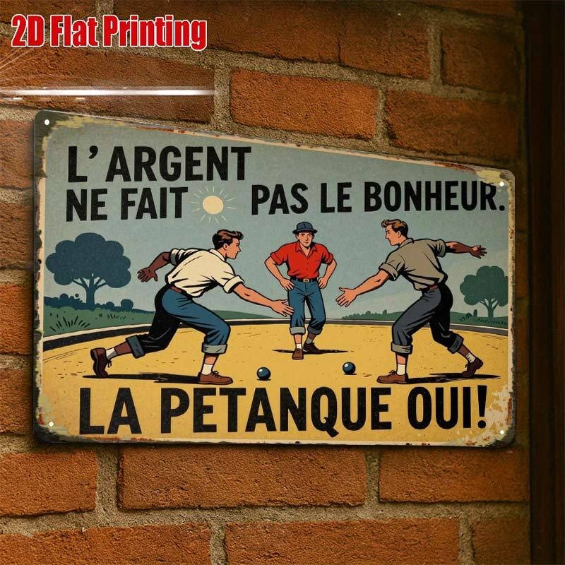 Vintage Creative L`argent Ne Fait Garage Tin Metal Signs Home Décor 8x12