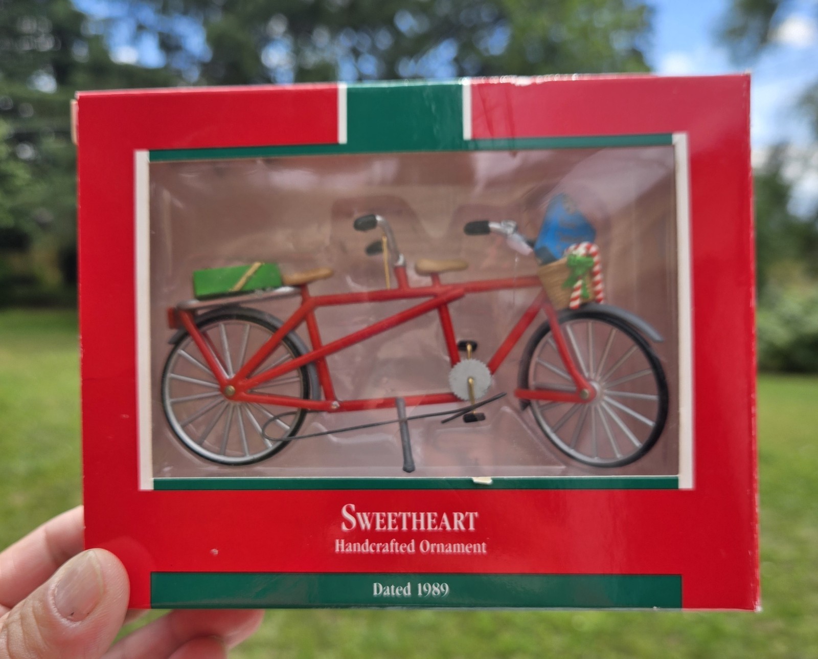 Vintage Hallmark Keepsake Sweetheart Handcrafted Tandem Bike Ornament 1989 Vintage Hallmark Keepsake Sweetheart Handcrafted Tandem Bike Ornament 1989