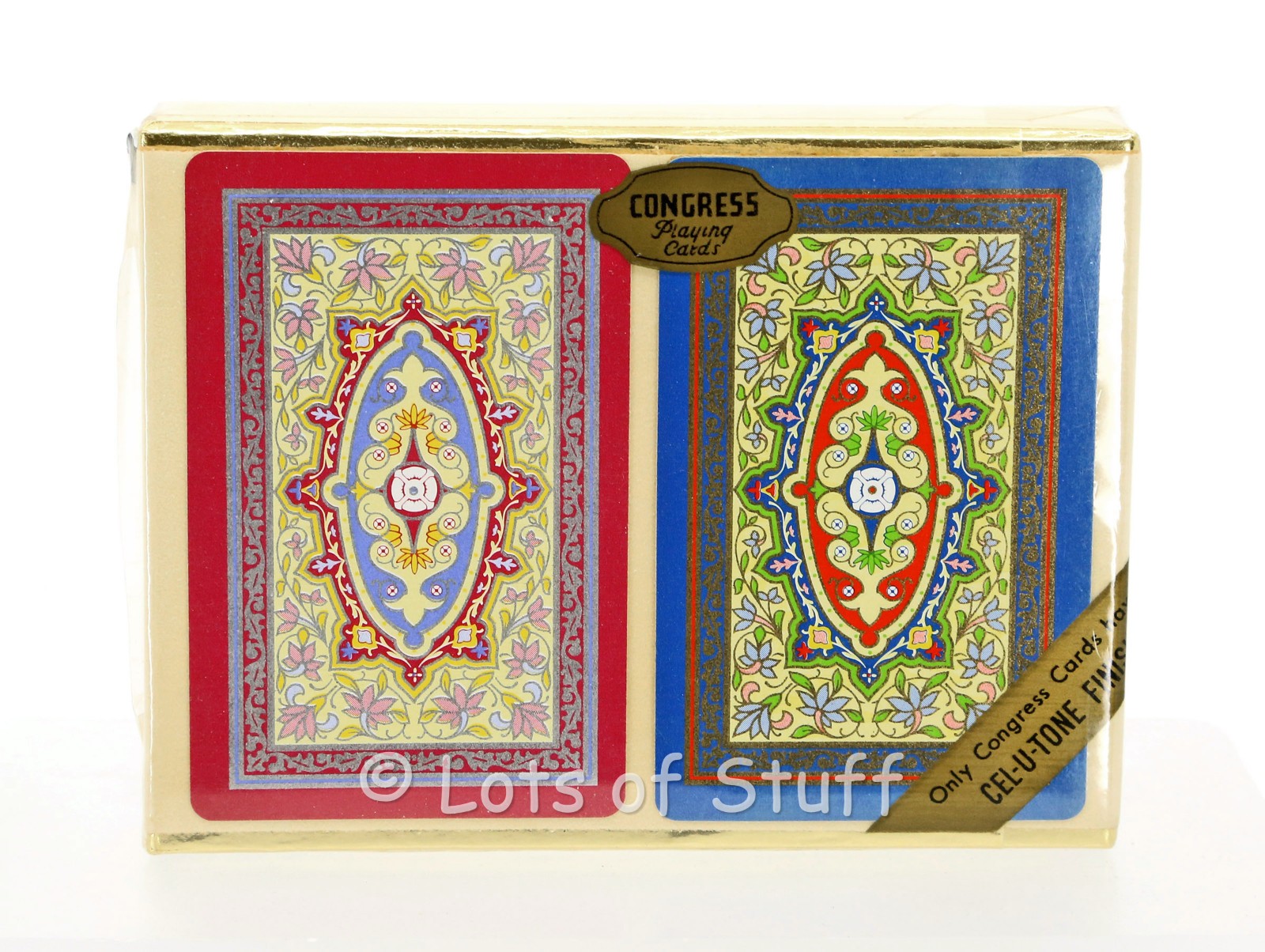 Congress Designer Series 2 Decks of Playing Cards Cel-U-Tone Finish Sealed