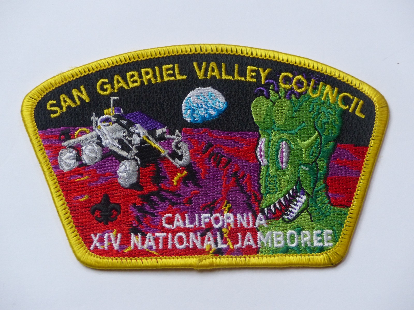 San Gabriel Council California BSA JSP Patch XIV National Scout Jamboree Alien San Gabriel Council California BSA JSP Patch XIV National Scout Jamboree Alien