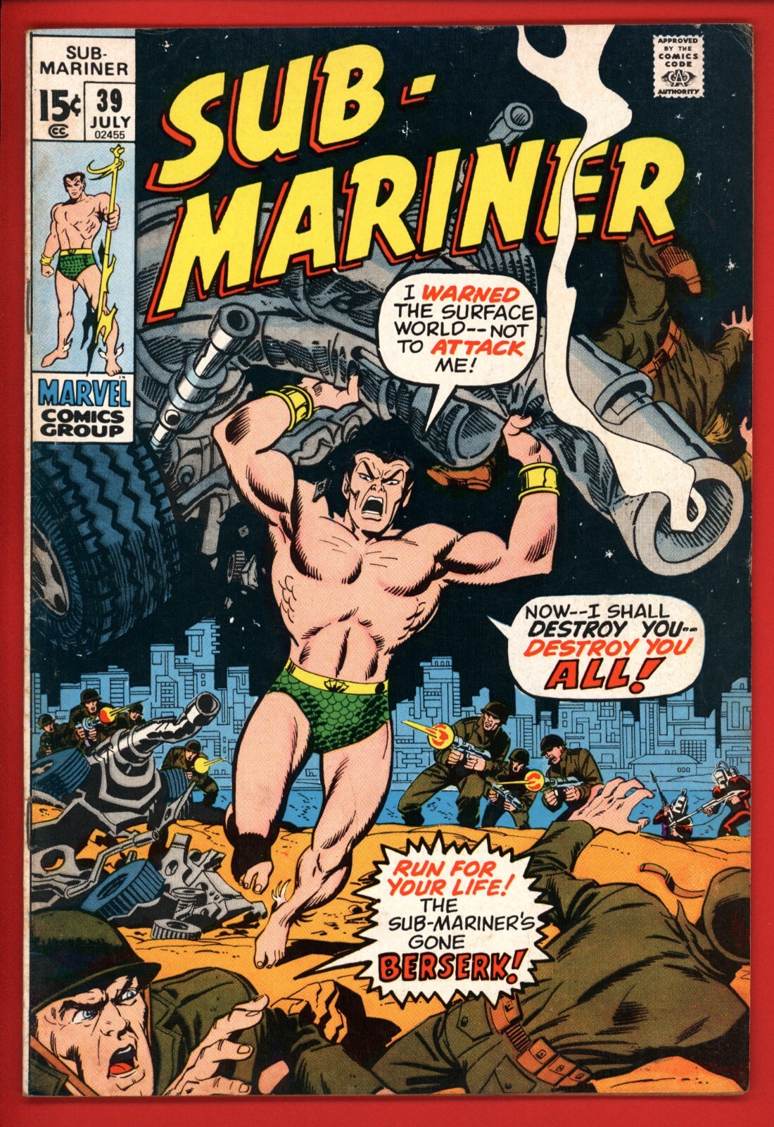 Sub-Mariner 39 5.0 VG FN very good fine Marvel comics