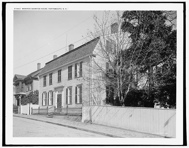 Meserve-Webster House, Portsmouth, New Hampshire c1900 Old Photo