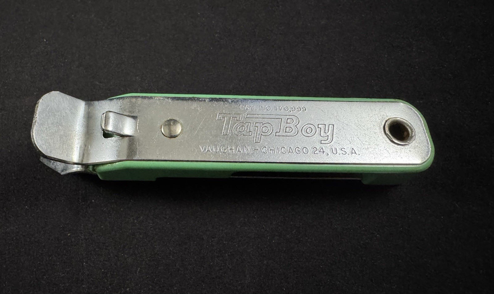 Vintage Vaughan's TapBoy Bottle Can Opener w/ Cork Screw - Made in USA