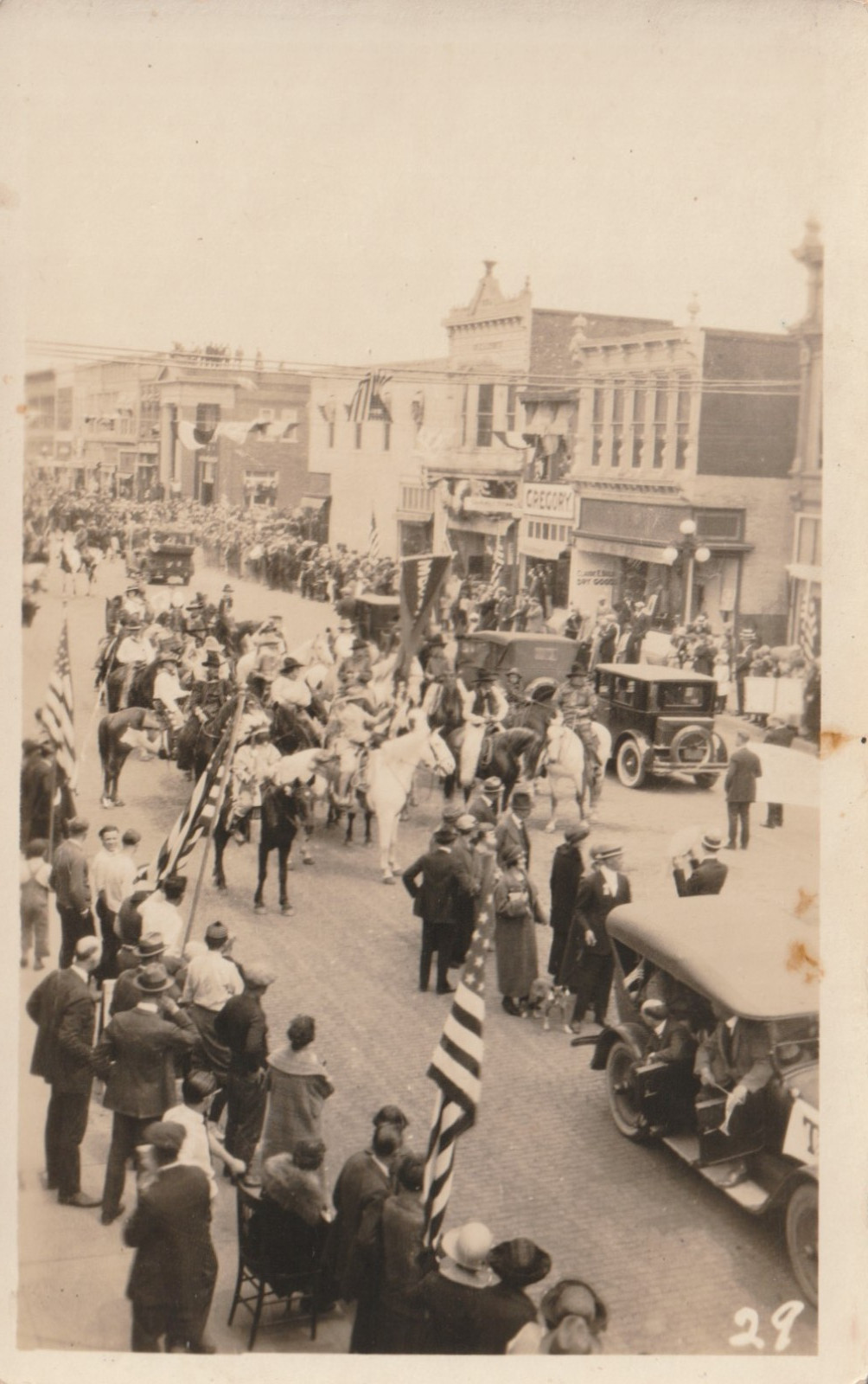 Vintage Postcard Photo Kirksville, Missouri Street parade early 20th century