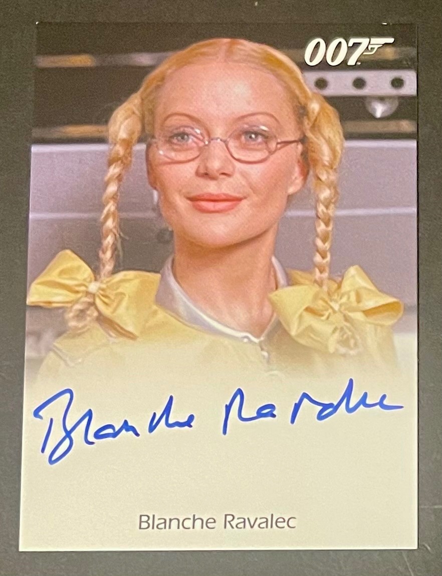James Bond 007 Hand Signed Auto Blanche Ravalec Dolly Moonraker 2016 Rittenhouse
