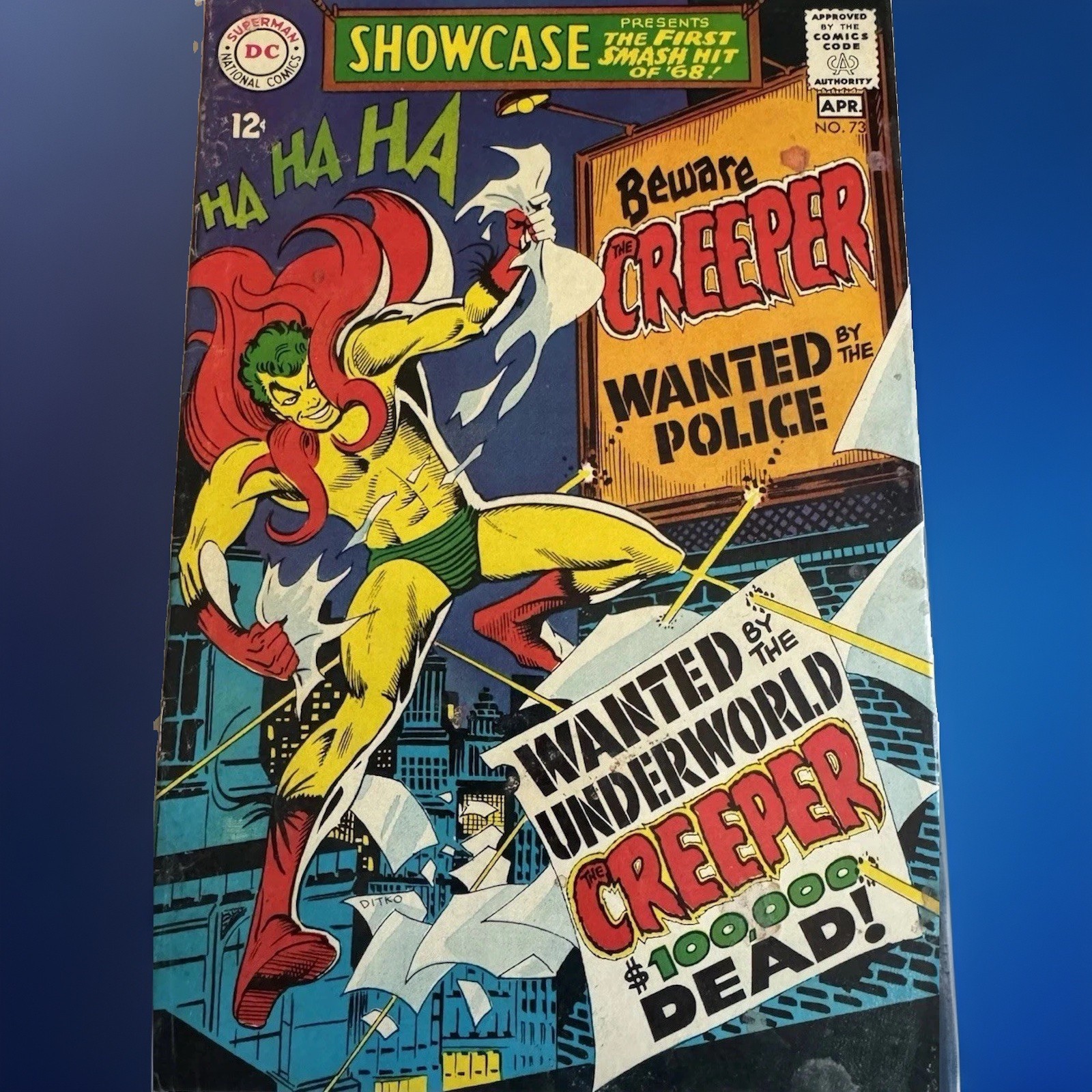 Showcase #73 (1968) 1st Appearance Origin The Creeper Steve Ditko Silver Age