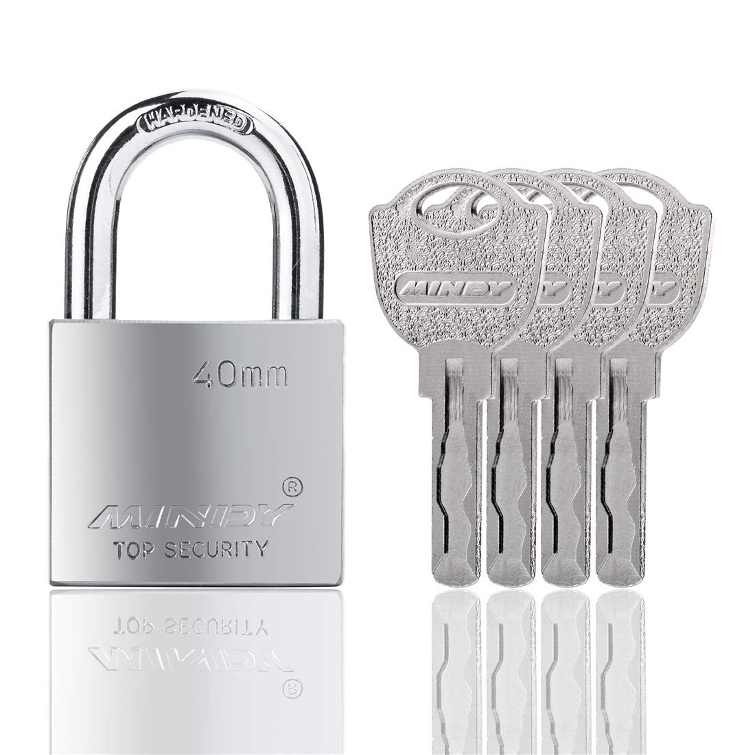 40mm Heavy Duty Lock Warehouse Waterproof Keyed Padlock High Padlock with 4 Keys