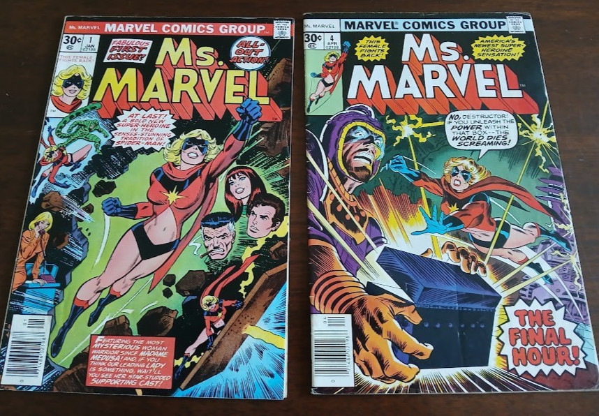 Ms. Marvel Lot -- #1 & 4 -- Vol. 1 -- Marvel Comics -- FN