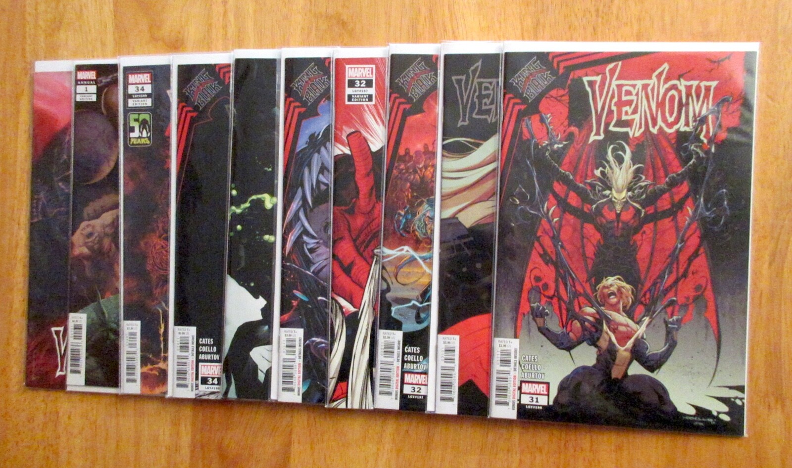 Lot of 10 VENOM #31-34 (+Vars on Each) +Annual (+Var) *Cates* NM/NM- (9.4/9.2)