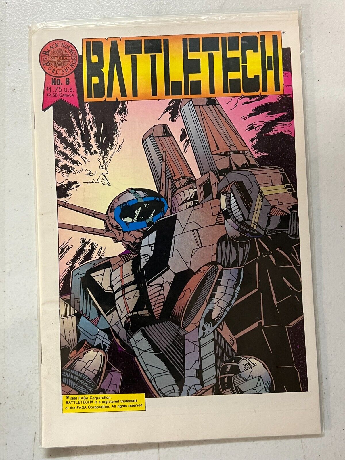 Battletech #6 1988 Blackthorne Publishing 1988 | Combined Shipping B&B