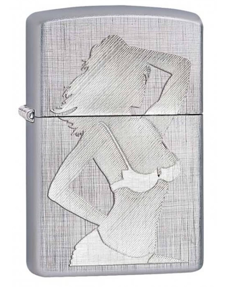 Zippo Sexy Woman Silhouette Linen Weave 28680