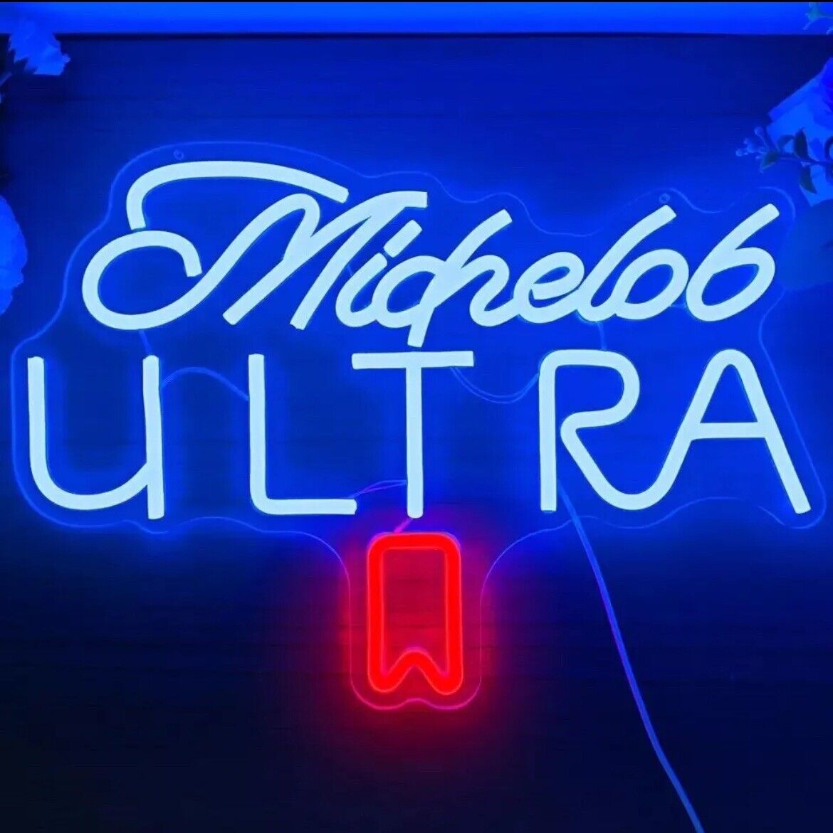 Michelob Ultra Neon Sign Bar Light Beer Man Cave Wall Lamp Pub LED Decor Gift