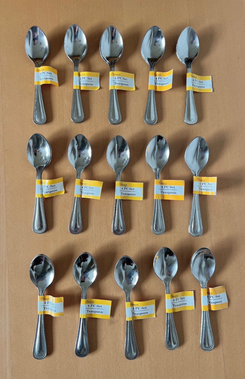 Lot of 60 Count Metal Spoon Tea Spoons Imperial Home Teaspoons