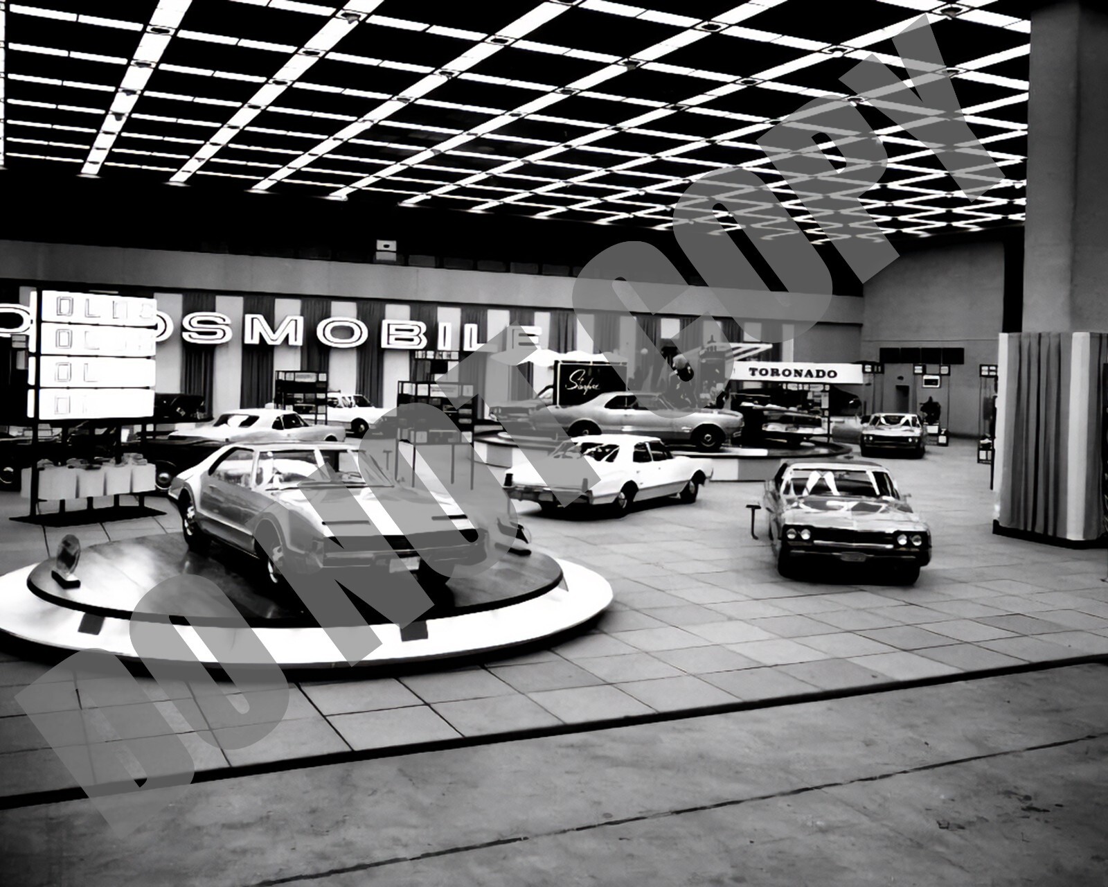 Oldsmobile Exhibit at the 1966 Detroit Auto Show at Cobo Hall 8x10 Photo
