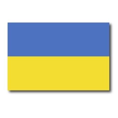 UKRAINE UKRANIAN FLAG MAGNET 5X3 INCH INTERNATIONAL FLAG DECAL FOR CAR OR FRIDGE