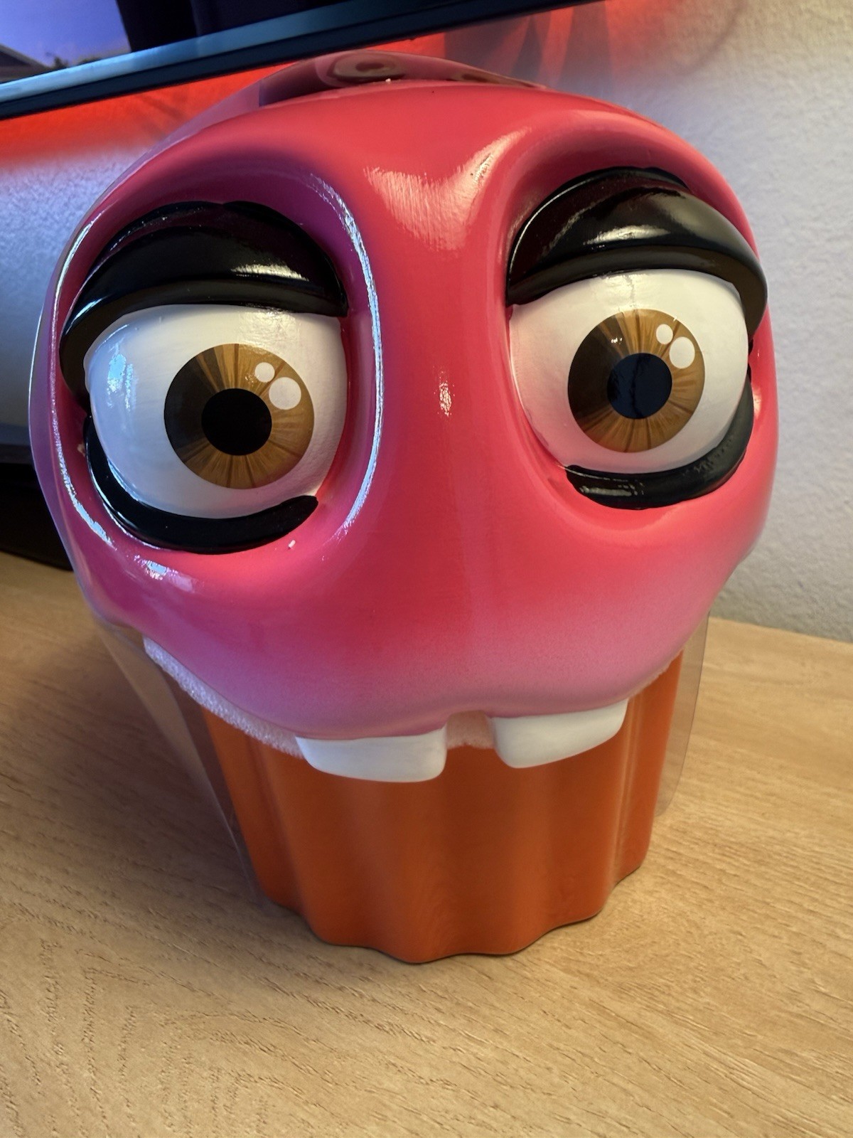 Carl the cupcake cookie jar with candle SEALED