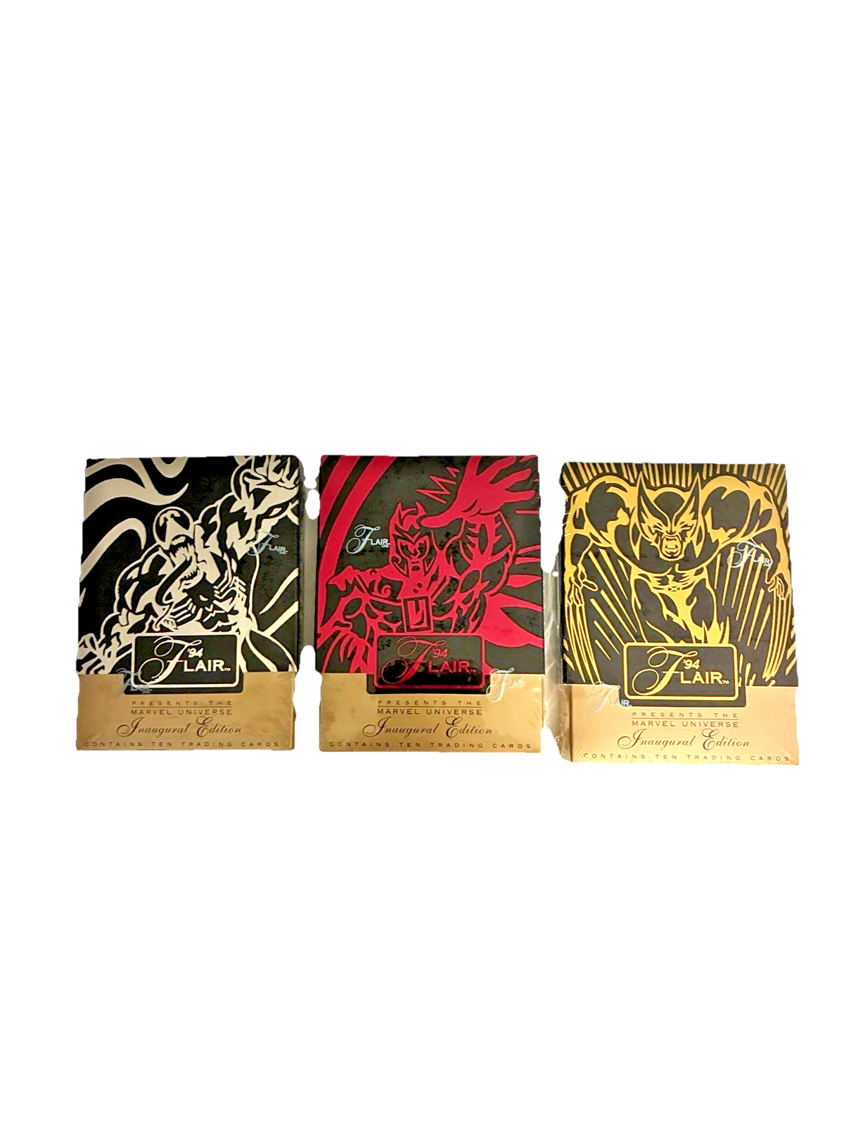 FLAIR 94 Present Marvel Universe 1961-1963 INAUGURAL EDITION Factory Sealed 3 PK FLAIR 94 Present Marvel Universe 1961-1963 INAUGURAL EDITION Factory Sealed 3 PK
