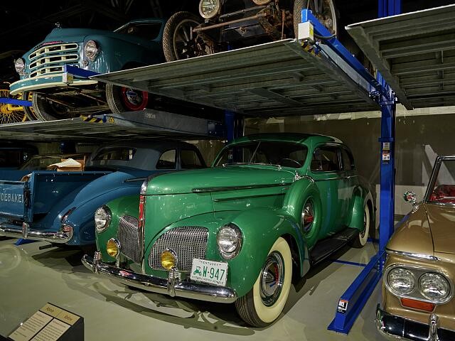 Photo:South Bend Indiana Studebaker Museum 1940 President Club Sedan Green