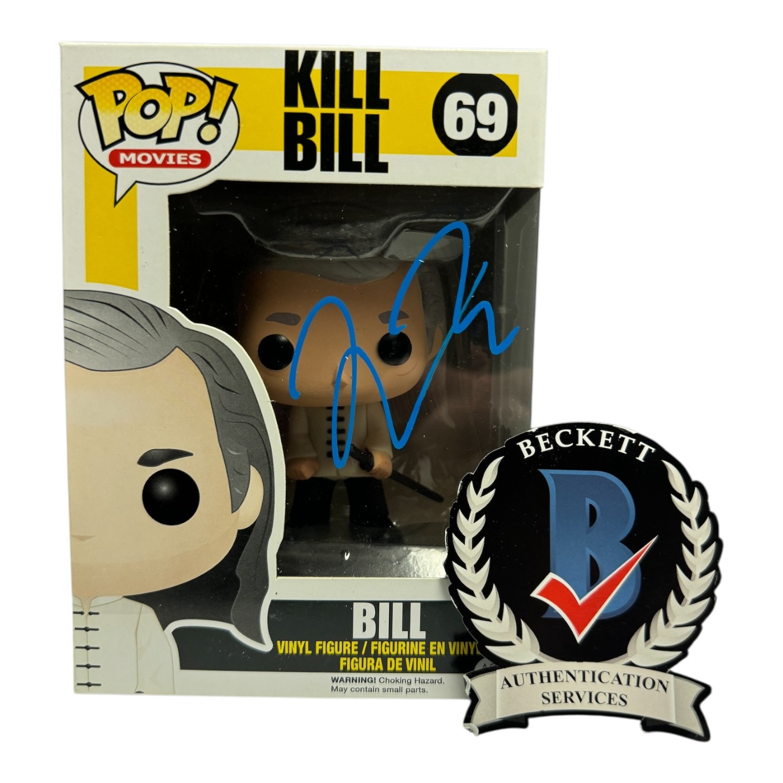 Quentin Tarantino Signed Autograph Kill Bill Funko Pop 69 Beckett
