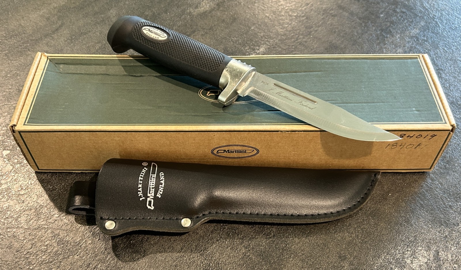 Marttiini Condor Big Game Knife Fixed Blade 184019 Stainless Leather Sheath Box Marttiini Condor Big Game Knife Fixed Blade 184019 Stainless Leather Sheath Box