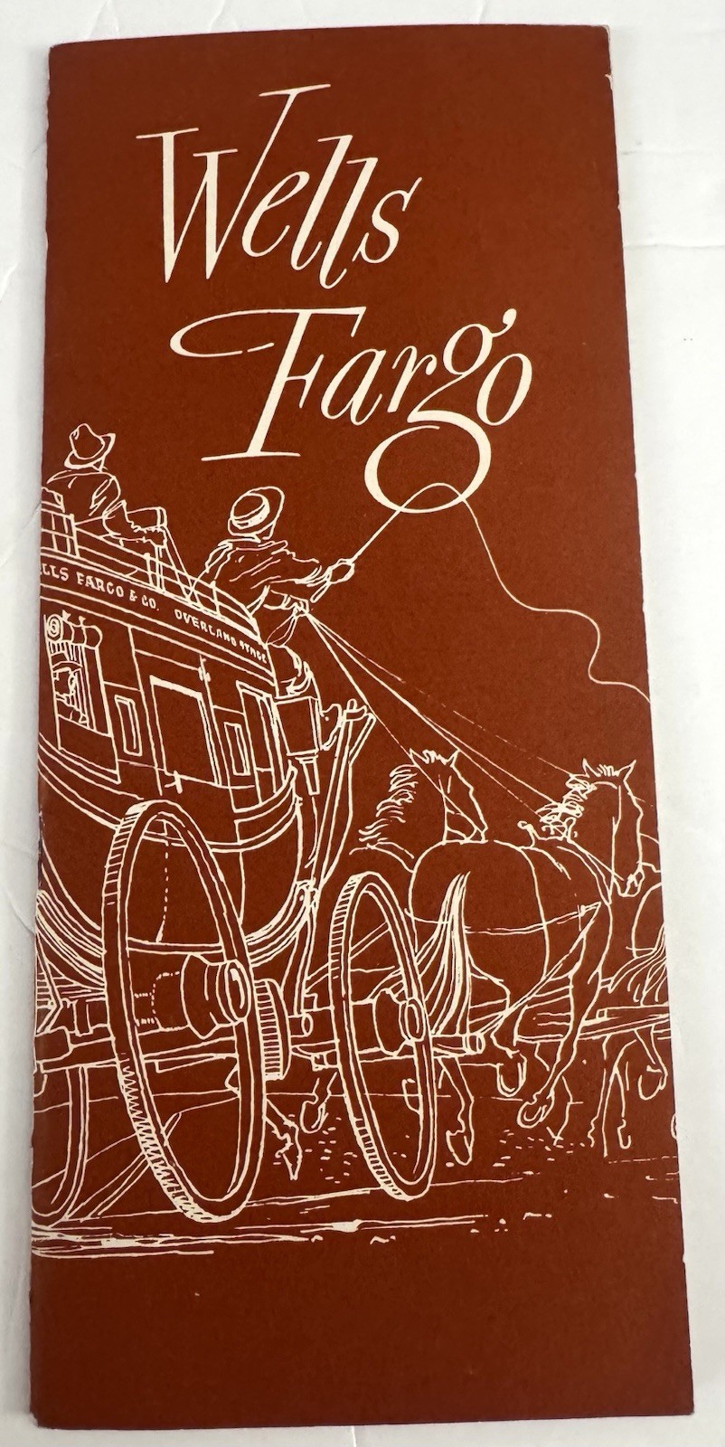 Vtg 1963 Booklet A Brief History Of Wells Fargo By Wells Fargo Bank