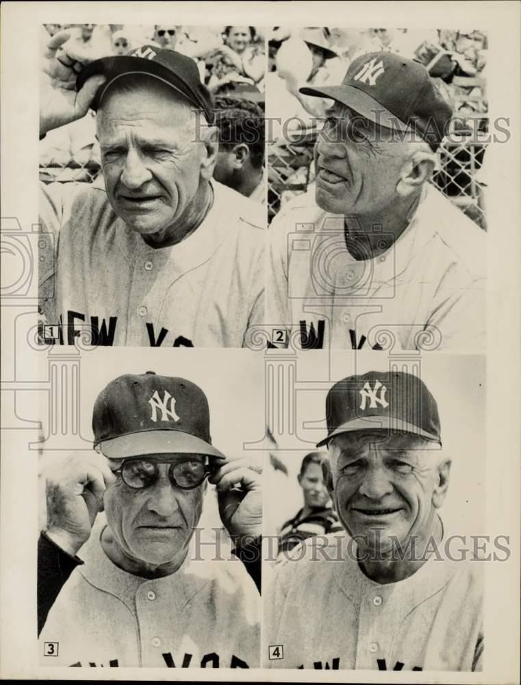 1957 Press Photo New York Yankees Manager Casey Stengel at in Vero Beach, FL.
