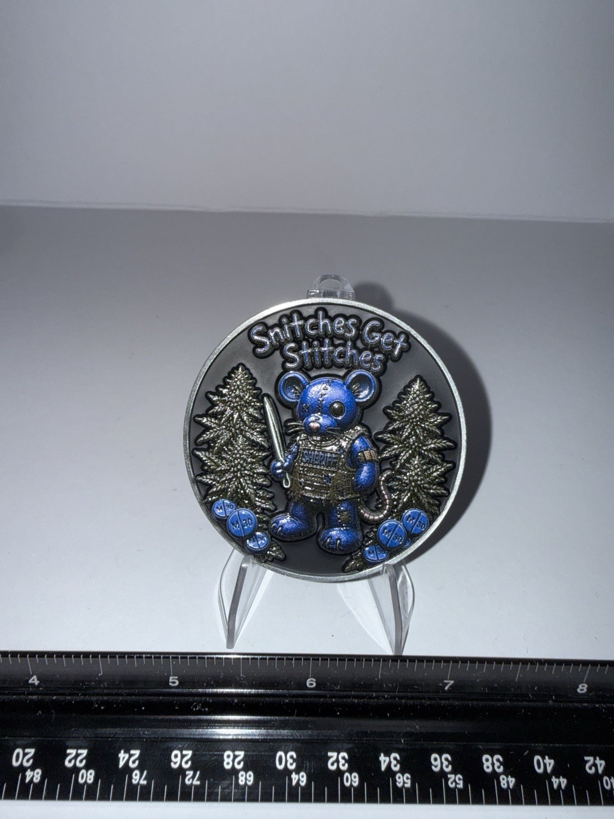 Snitches Get Stitches Texas Big or Small We Hunt Them All Challenge Coin