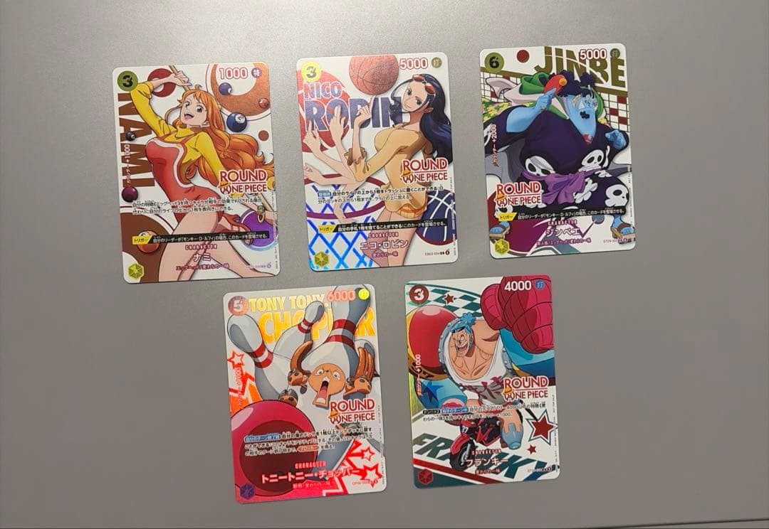 ONE PIECE Round1 Card 5 Set