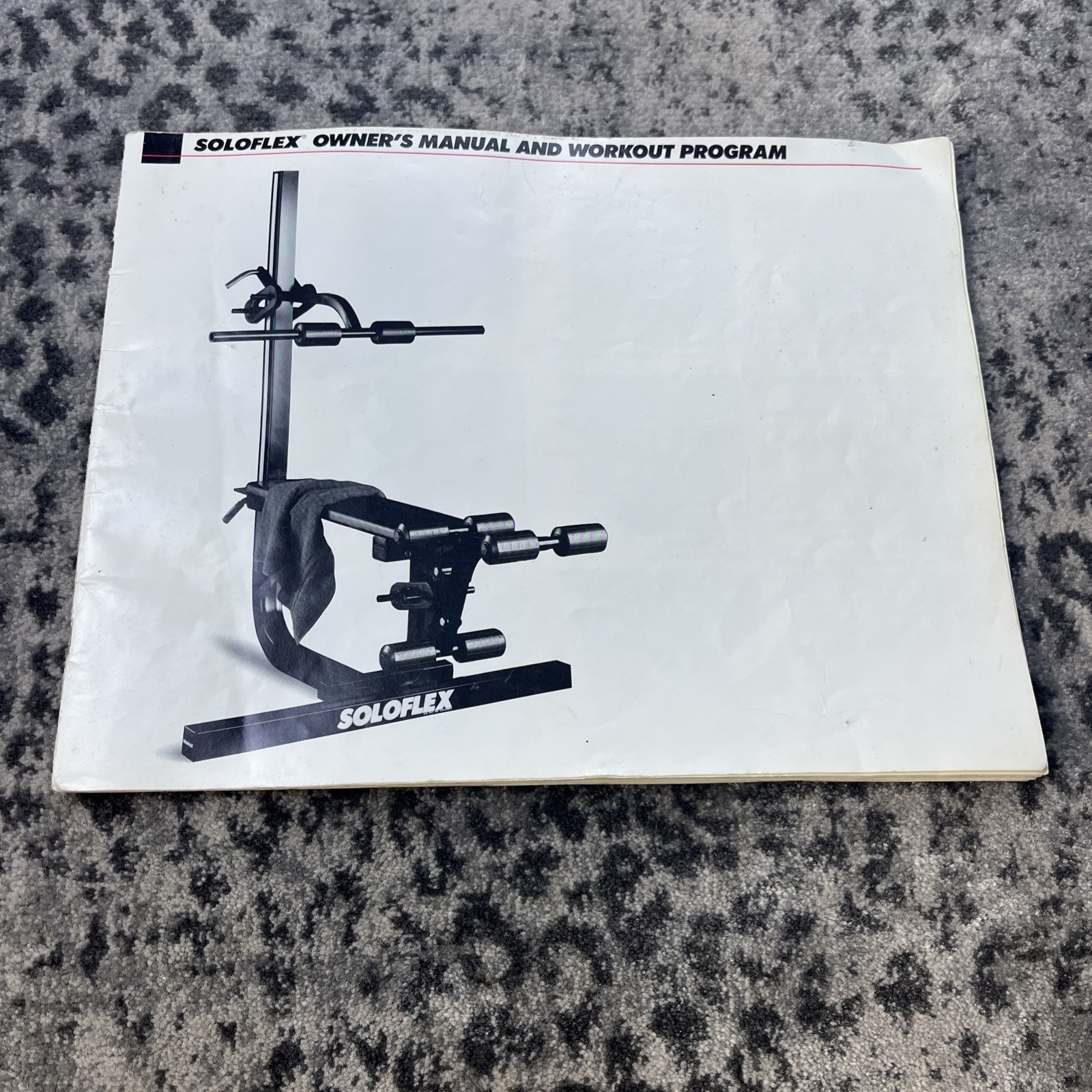 SOLOFLEX Full  Exercise Manual - Vintage 1989 - VG