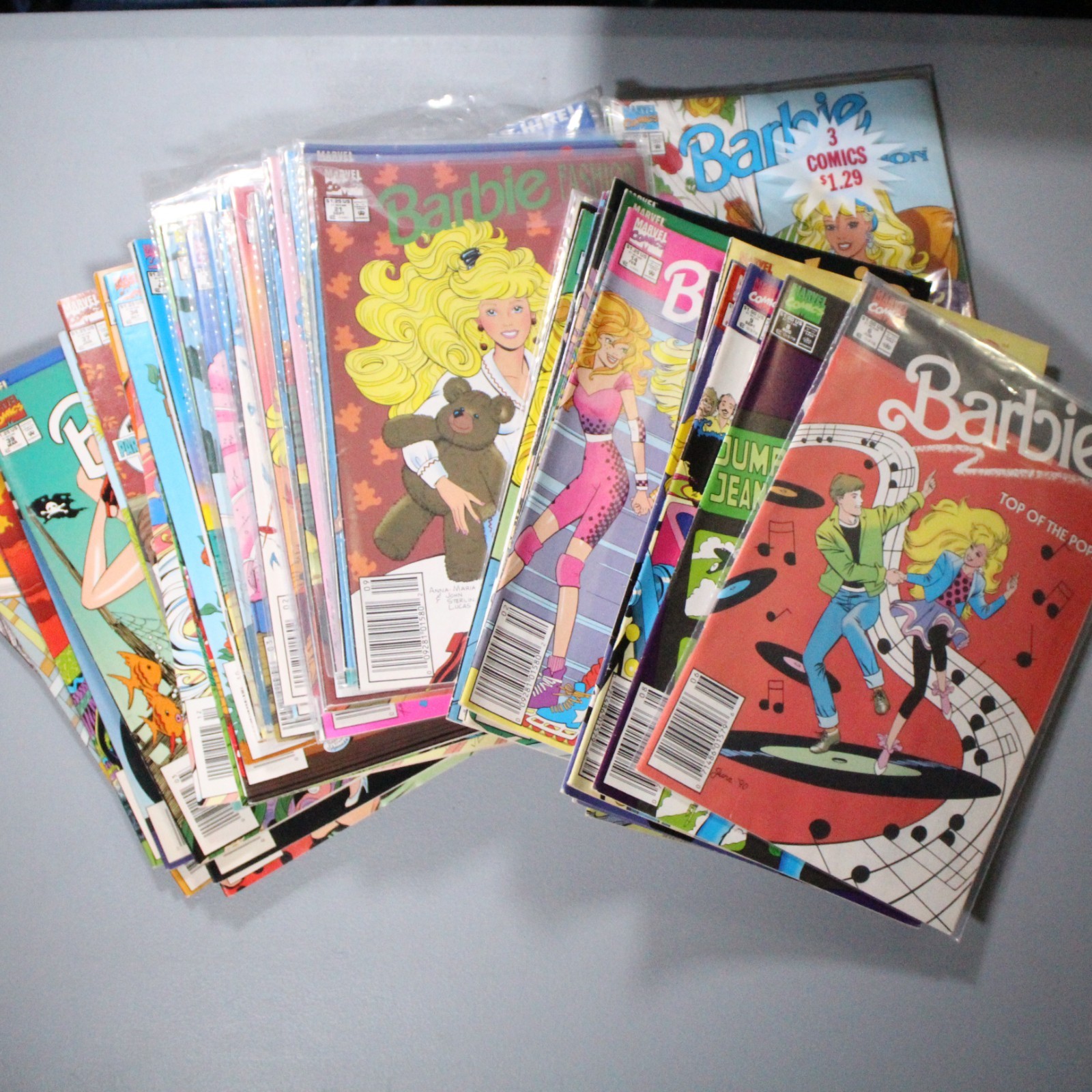 Vintage 55 Marvel Barbie & Fashion Comic Book Lot 