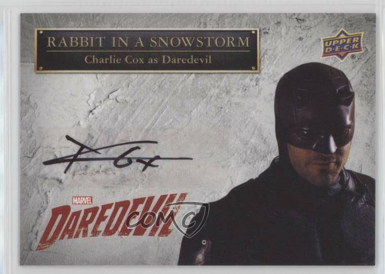 2018 Daredevil Seasons 1 & 2 Rabbit in a Snowstorm Charlie Cox #SS-DD Auto 04jw