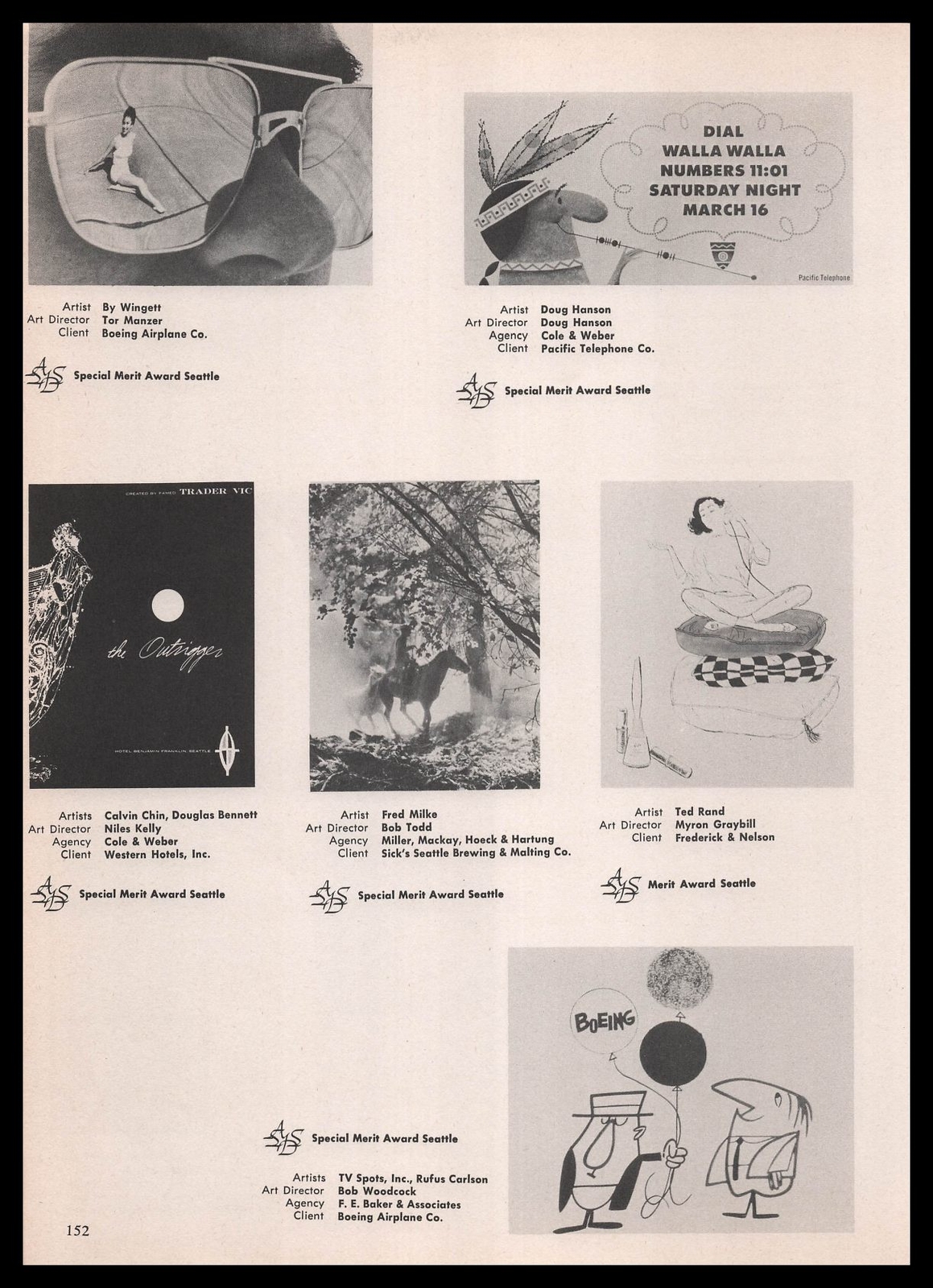 1957 Fred Milke Art Sick\'s Seattle Brewing & Malting Beer Horse Photo Print Ad