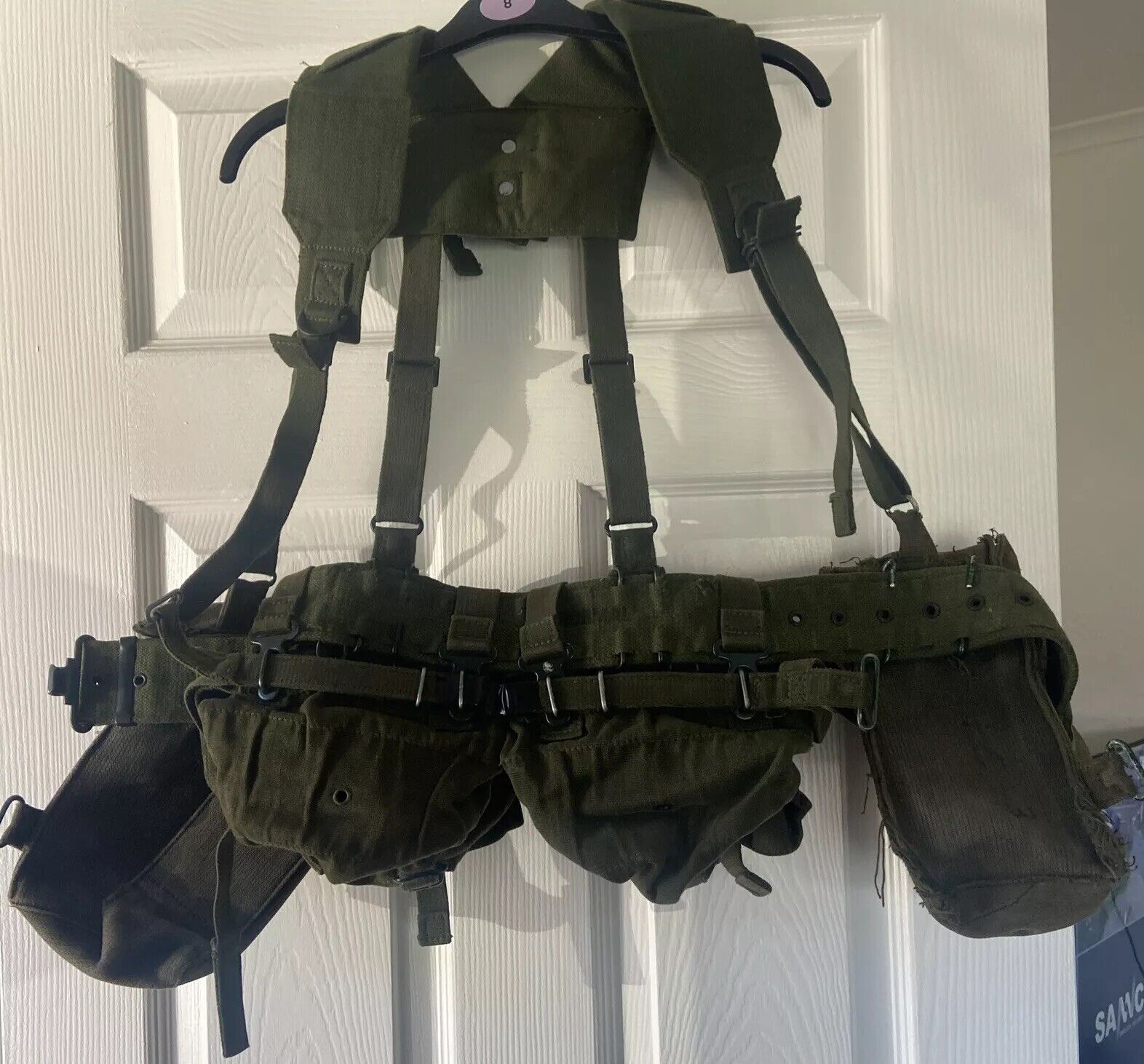 VINTAGE JOB LOT Great Britain Military Surplus Harness And Gear Pattern Ponchos