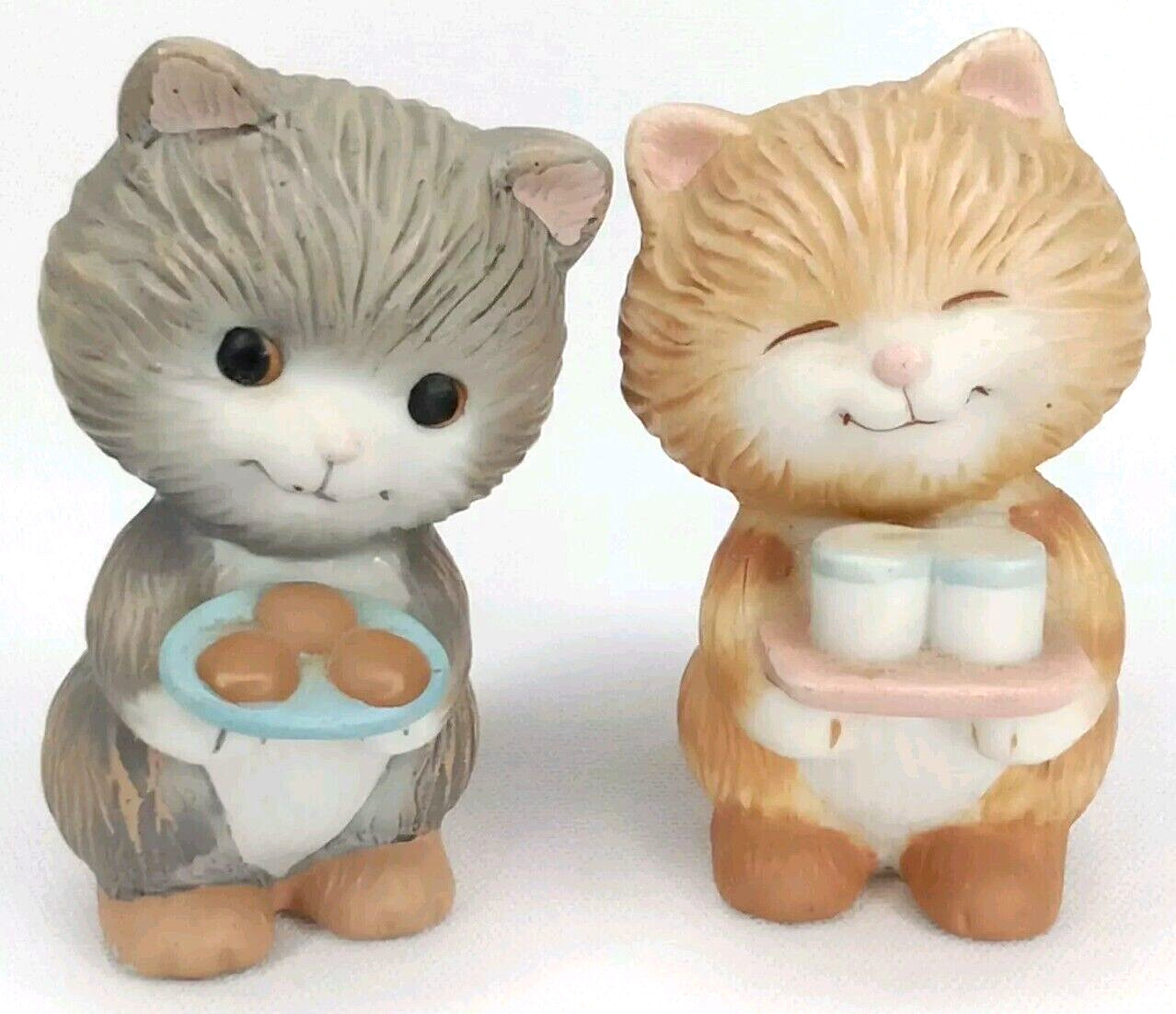 Vintage 1990s Avon Best Buddies Porcelain Kitten Figurine Set Of 2