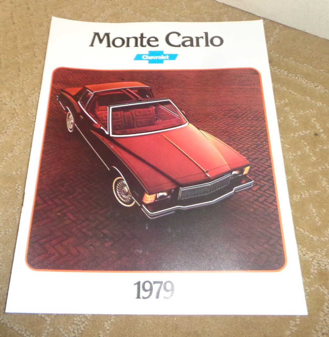 VTG NOS 1979 CHEVY CHEVROLET MONTE CARLO DEALER SALES BROCHURE ALL MODELS