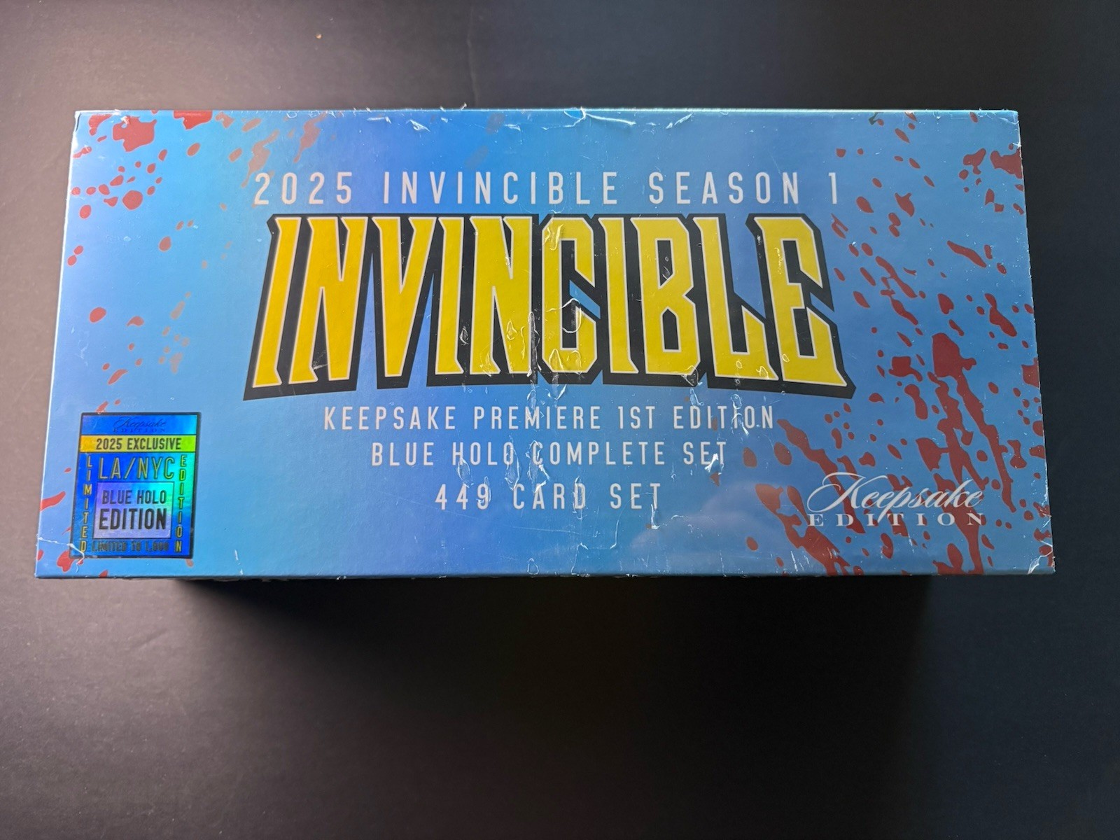 NYCC 2025 Keepsake Invincible 1st Edition Blood Splatter 449 Card Set SEALED NEW
