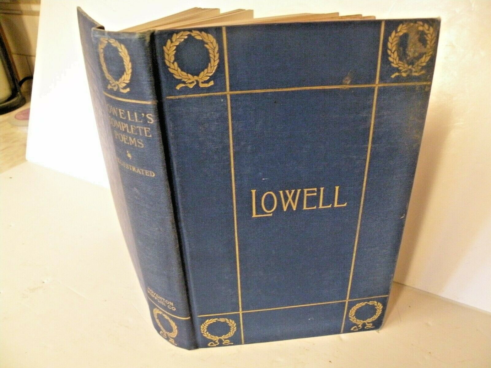 1897 LOWELL\'S COMPLETE POEMS HC BOOK THE POETICAL WORKS