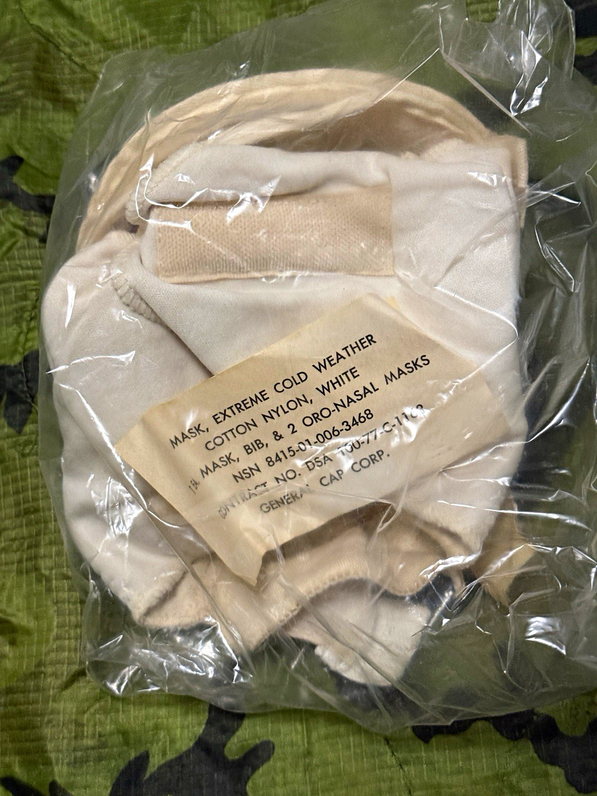 Extreme Cold Weather Mask US Army Unissued New In Wrapper