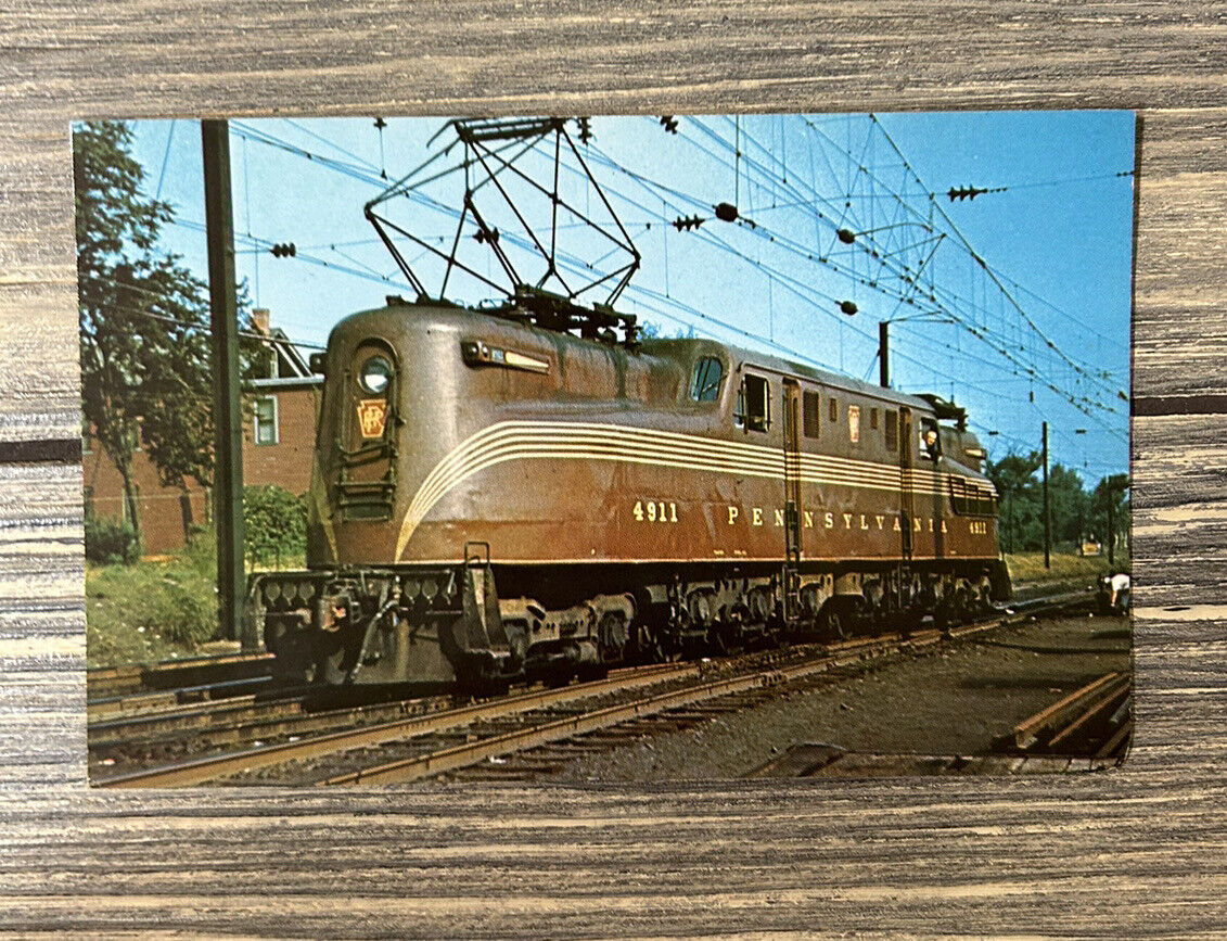VTG Pennsylvania 4911 Passenger Tuscan Red GG-1 Electric Locomotive Post Card