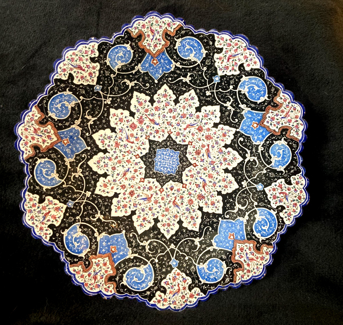 Vtg Persian Enamel Minakari Hanging 9