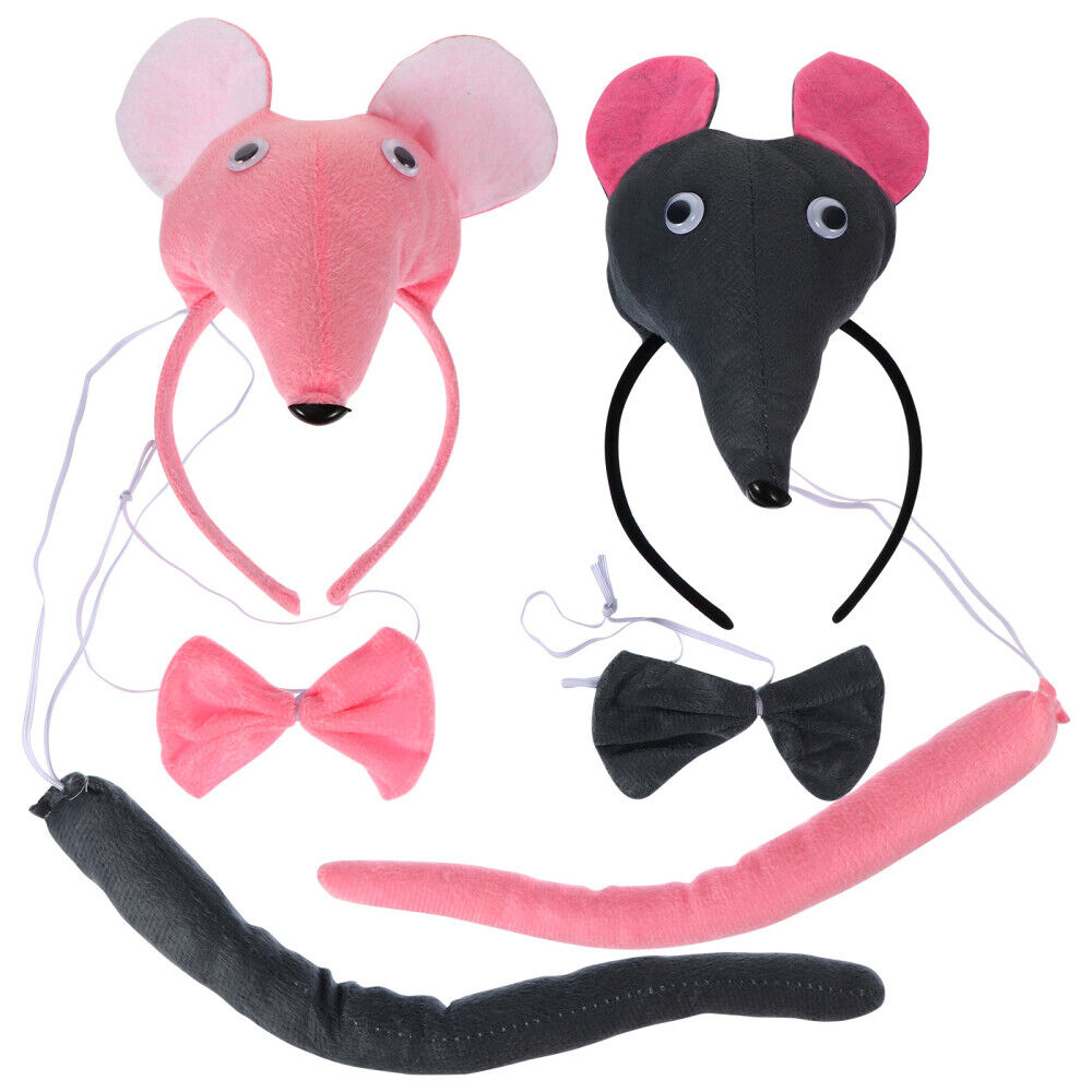 6Pcs Antler Headband Animal ear headband animal ears costume Rat Cosplay