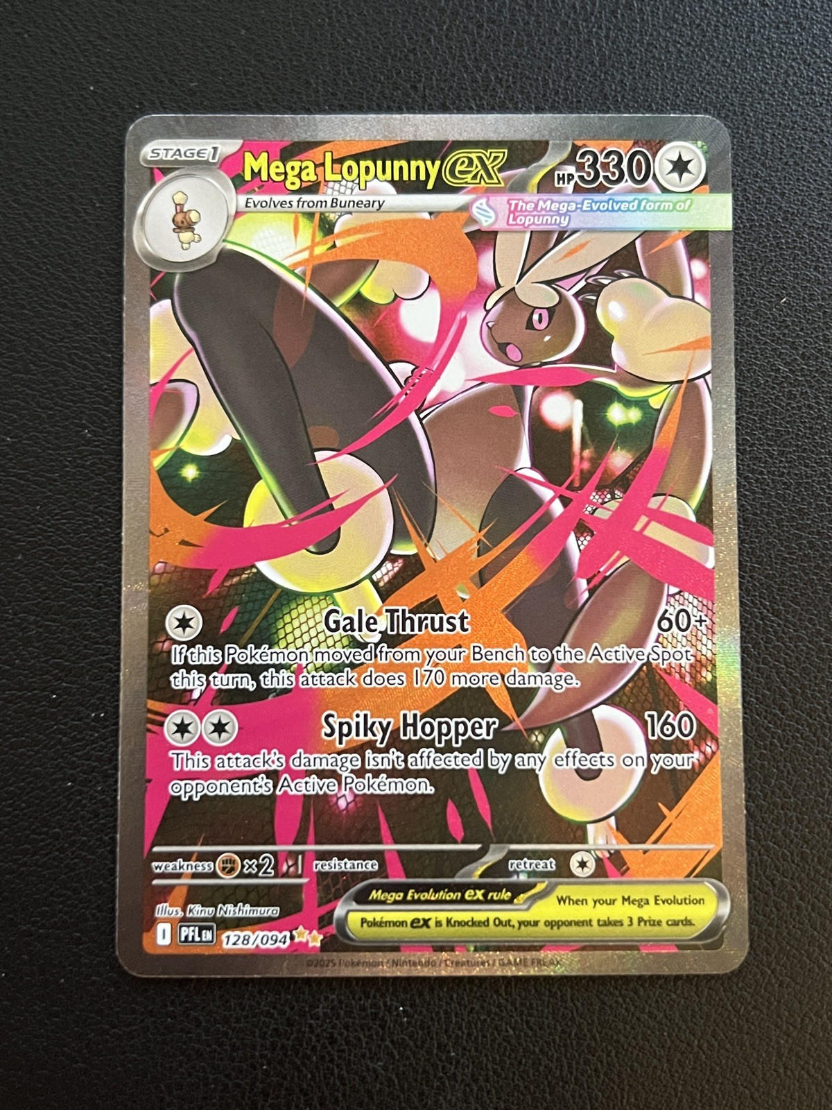 Pokemon Mega Lopunny ex 128/094 Phantasmal Flames SIR