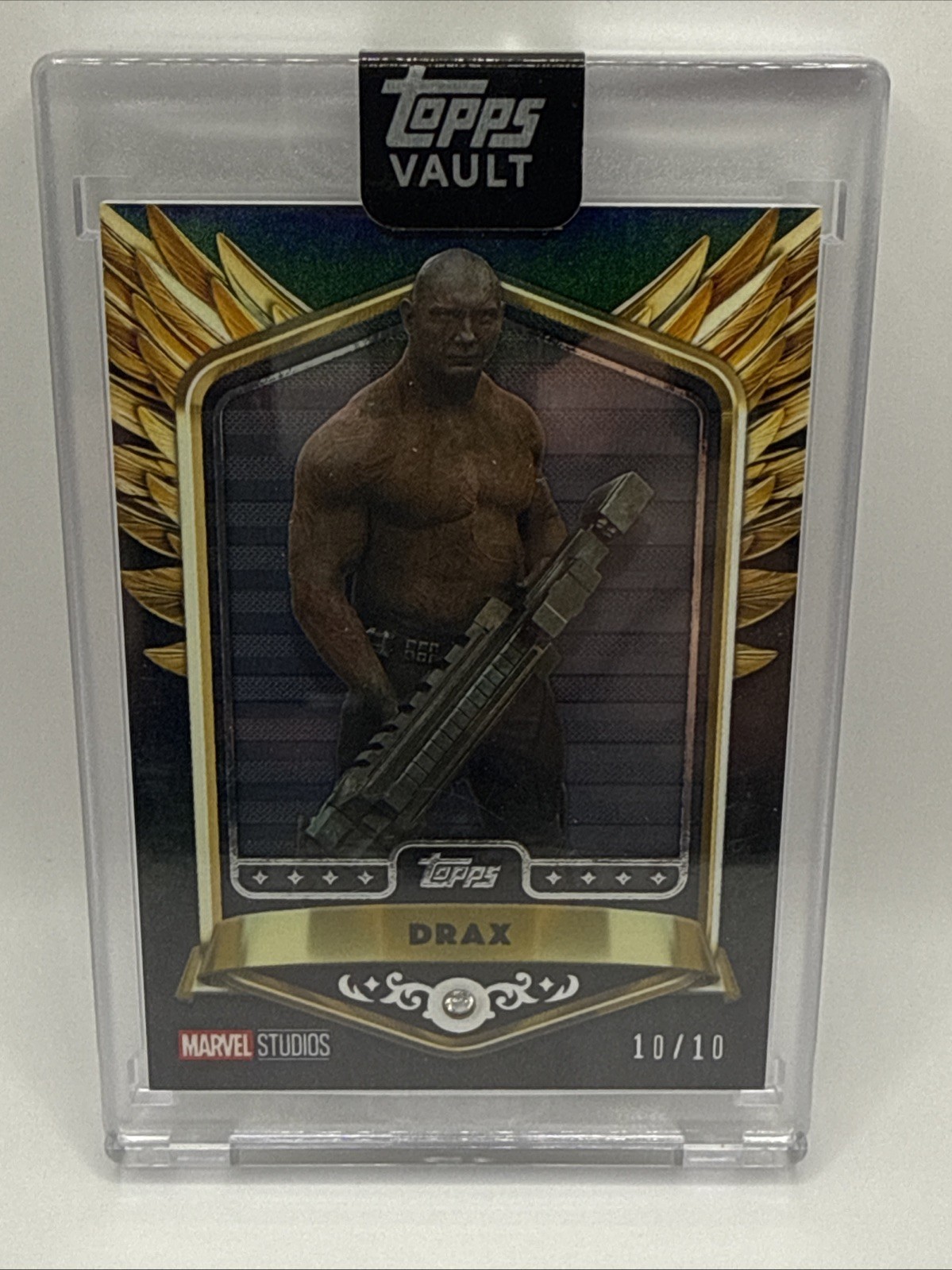 2026 Topps Marvel Vault Drax True Greatness TG-32 Black 10/10 Bookend