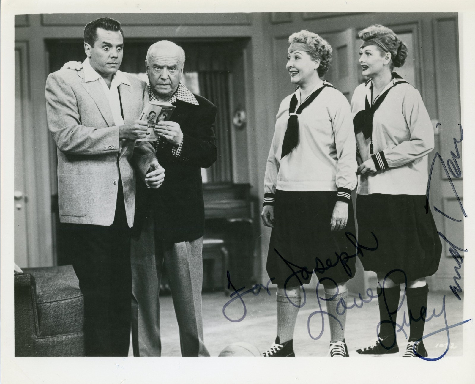 Lucille Ball & Desi Arnaz ~ Signed 