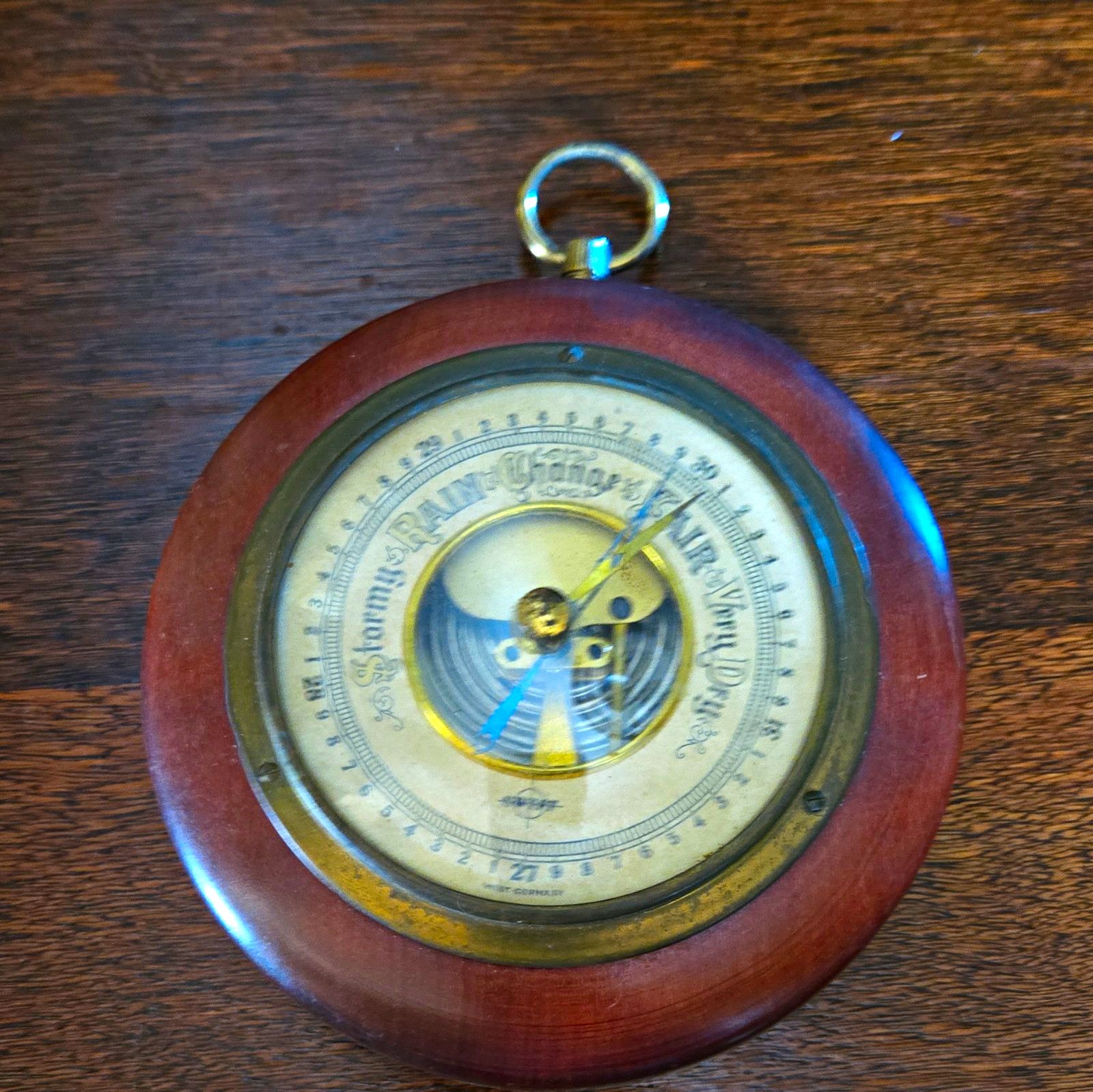 #2005- SWIFT West Germany Aneroid Barometer Wood Wall Hanging Wall Decor