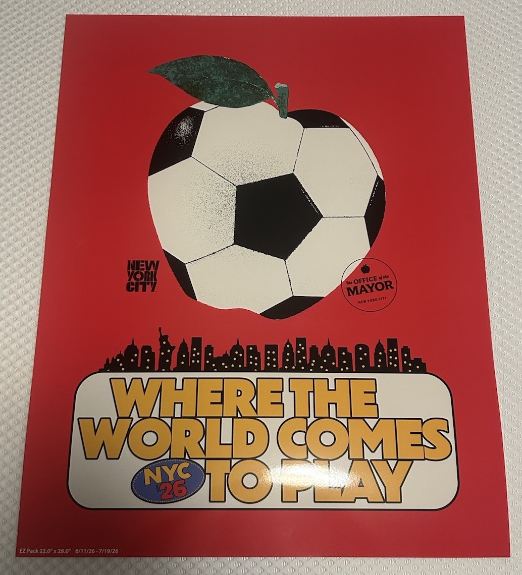 FIFA World Cup 2026 New York City NYC Big Apple Poster FIFA World Cup 2026 New York City NYC Big Apple Poster