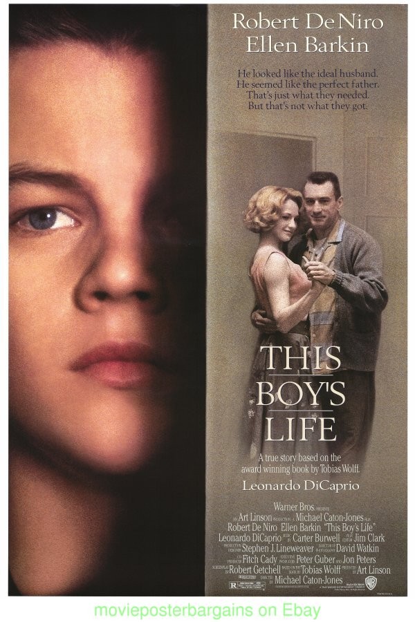THIS BOY'S LIFE MOVIE POSTER DS 27x40 Near Mint ROBERT DE NIRO LEONARDO DECAPRIO
