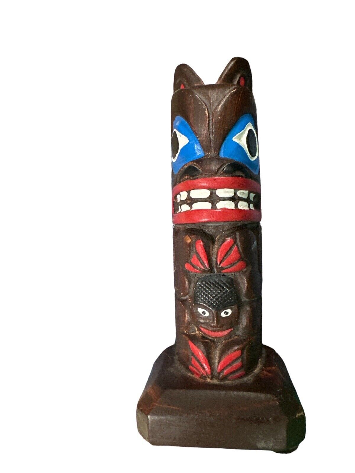 Authentic Alaska Craft Ketchikan Alaska Totem Pole Figurine