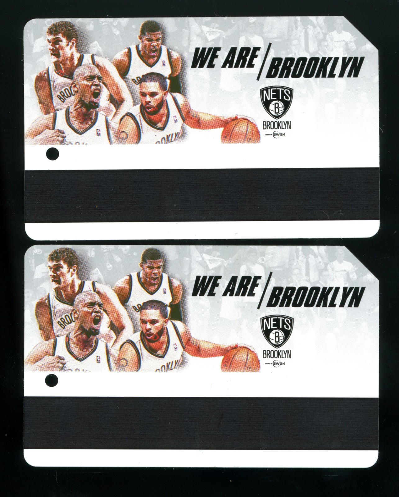 Brooklyn NETS  NBA  NYC  Transit  Metrocard x 2   Kevin Garnett   Deron Williams