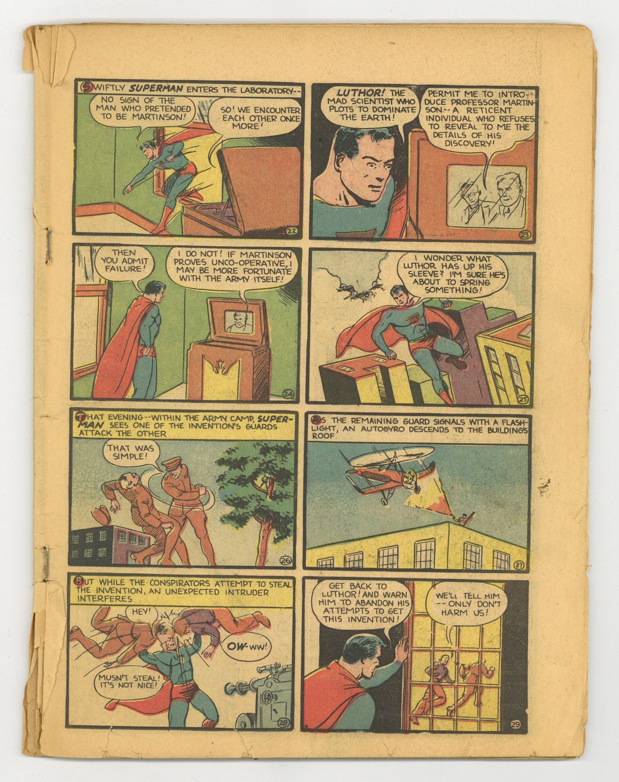 Superman #4 Coverless 0.3 1940